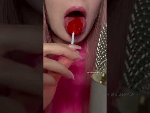 Here’s a random lollipop licking video ❤️🍓🍭 #lollipopasmr #candyasmr #lickingsounds