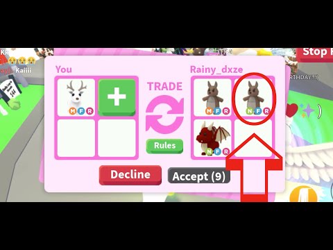 How I got a neon kangaroo without scamming through trading (Roblox adopt me)