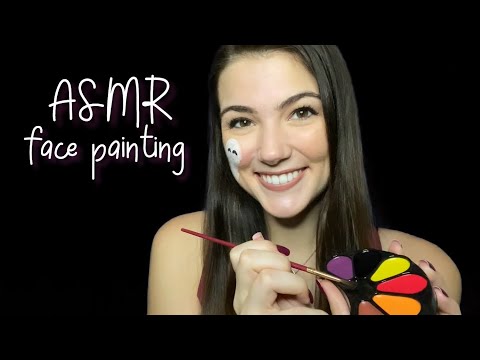 ASMR Painting Your Face for Halloween 👻 Soft Spoken Roleplay