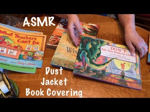 ASMR Book Dust Jacket Covering (No talking)Dust jacket crinkles