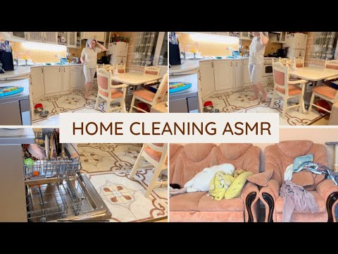 ASMR CLEAN With Me Home Living Room Cleaning