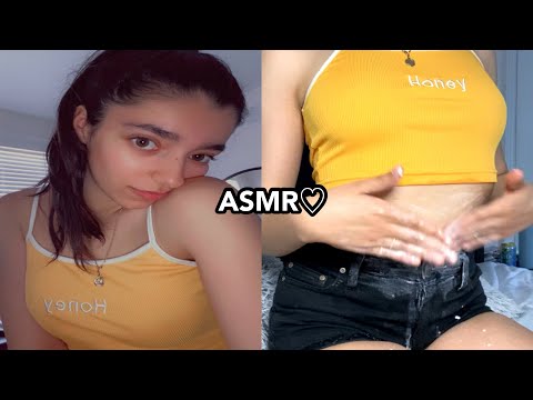 ASMR | PLAYING WITH BELLY BUTTON, WITH SOME WHIPPED CREAM, & STOMACH GROWLS *BEST TINGLES EVER*🤍💗