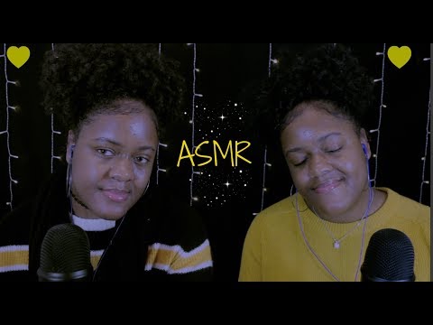 ASMR | Twins + Layered Sounds (Intense Wet Mouth Sounds, Finger Fluttering..) ~