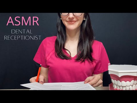 ASMR Dental Receptionist l Soft Spoken, Typing/Writing
