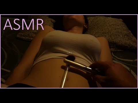 ASMR  Belly hand brushing soft tapping