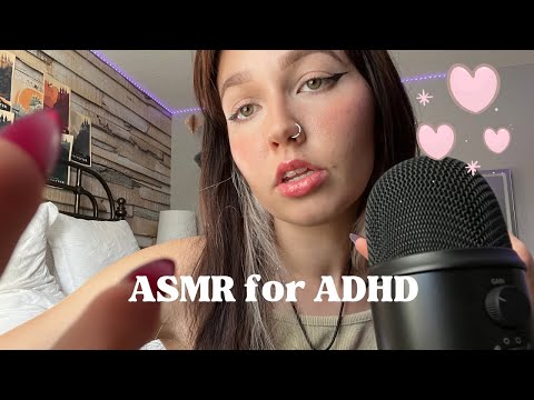 ASMR for ADHD 🤍⭐️(focus on me, pay attention, fast trigger assortments)