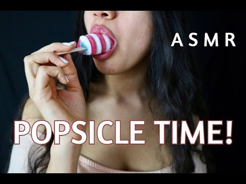 I love my popsicle! 🍭💋 | Azumi ASMR | Mouth Sounds, Sucking, Licking, Yummy!!