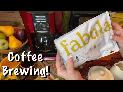 ASMR~Coffee Maker Brewing! (Soft Spoken only) Introducing Fabula Brand, Organic, low acid coffee!