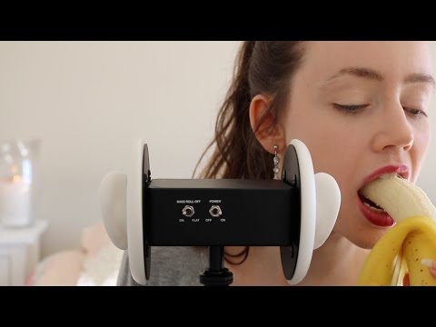ASMR Eating Sounds Ear To Ear | Crispbread With Toppings & Banana