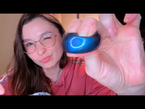 asmr clay cracking sounds, crinkles and soft whispers 💥✨