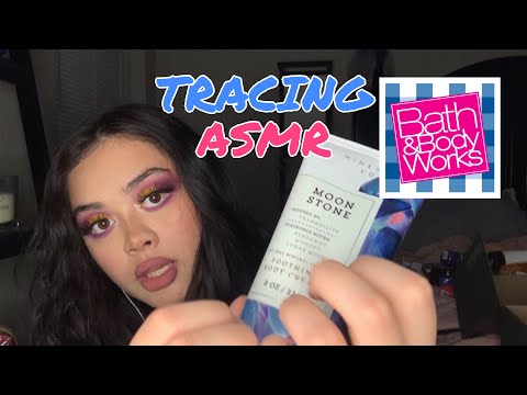 ASMR tracing my Bath & Body collection, show and tell, lotion