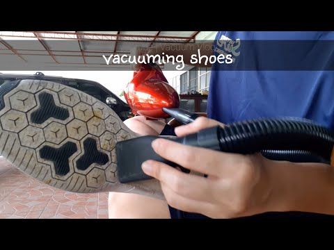 Vacuuming sport shoes | Vacuum Vlog