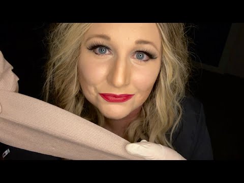 ASMR Nurse Personal Attention in Hospital Bed | Latex Gloves | Pen Light | Up Close