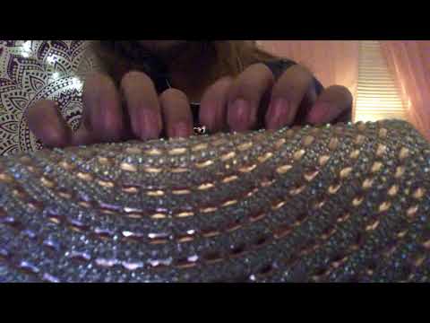 ASMR | TINGLY scratching and tapping on textured wallet | no talking