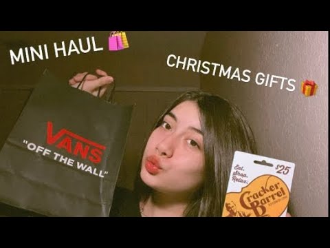 ASMR | christmas gifts & mini haul