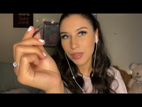 Doing Your Eyebrows - Tweezers, Spoolie, Personal Attention ASMR