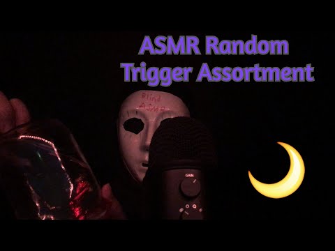 ASMR RANDOM TRIGGER ASSORTMENT (MOUTH SOUNDS, LIQUID SOUNDS, TAPPING, AND MORE) - BLIND ASMR