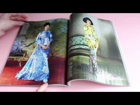 Flipping Through Fashion Magazines (ASMR whispering and paper sounds)