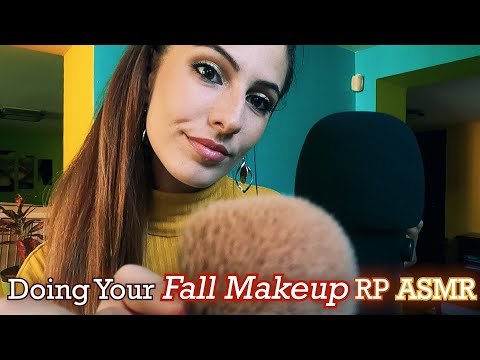 ASMR Doing Your Fall Makeup Roleplay| Close Whispering🍂АСМР На Български | Ролева игра : Есенен грим