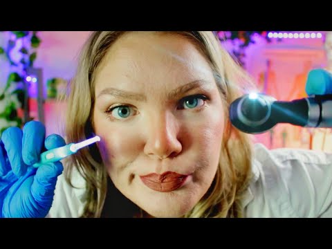 ASMR Neglecting Italian Doctor Medical Exam, ENT, Ear Cleaning