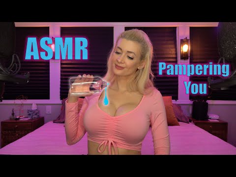 ASMR Girlfriend Pampers YOU | Oil Massage, Soft Whispers and Gentle Affirmations 🥰