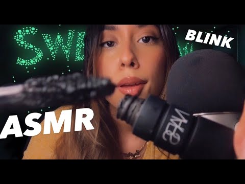 ASMR *BLINK* Applying 2 Mascaras On You! (Mouth Sounds, Repeating Blink)