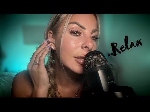 ASMR Can You Relax With Me Please? Clicky Sounding Whispering & Face Tracing & Gentle Touching