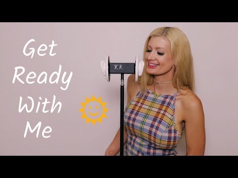 [ASMR] Getting Ready for a Day Date (Makeup, Hair Brushing, Partly Unintelligible)