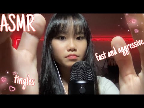 ASMR fast and aggressive trigger assortment♡(extreme tingles)