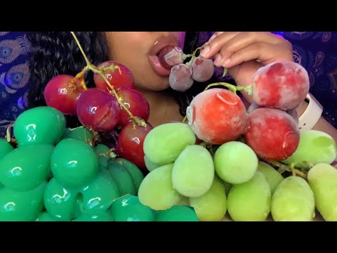 ASMR | Frozen v.s Candied Grapes 🍇