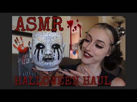 ASMR 💀 Halloween Accessories & Decor Haul (Spirit Halloween & TJ Maxx)