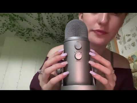 VERY sensitive mic scratching and tapping with mouth sounds ASMR