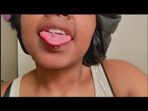ASMR Intense Mouth Sounds + Playing With Tongue Piercing 😛👅👄