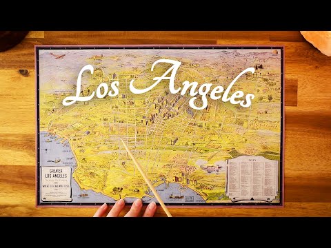ASMR Exploring Los Angeles Maps