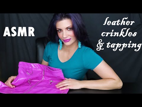 ASMR | Leather skirt tapping and crinkles 🤤 ~ request