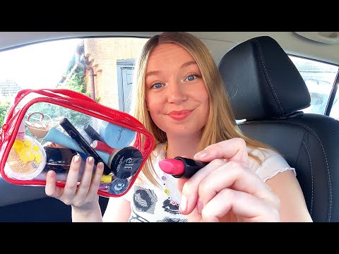 ASMR Doing Your Makeup in the Car (Lo-Fi, Soft Spoken)