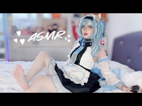 ASMR | Maid Dress Eula Cosplay Genshin Impact #asmr #asmrcosplay