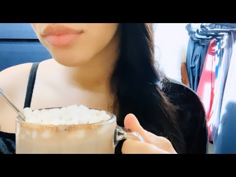 Asmr Drinking Sounds | Hot Chocolate | No Talking