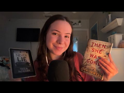 ASMR Recent Reads and TBR (tapping, whispering)