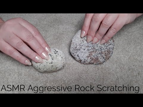 ASMR Aggressive Rock Scratching-No Talking