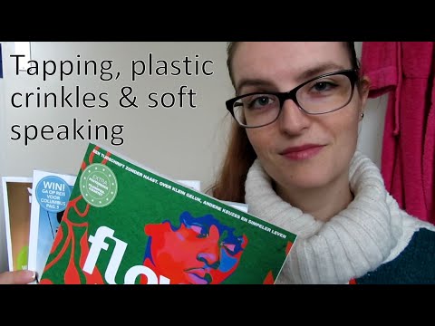 ASMR tapping, crinkling plastic and soft speaking #145
