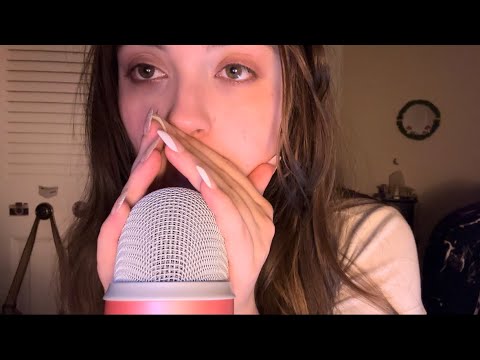 ASMR | ANTICIPATORY, BREATHY STUTTERING, + BARE MIC GRIPPING/RUBBING/SCRATCHING