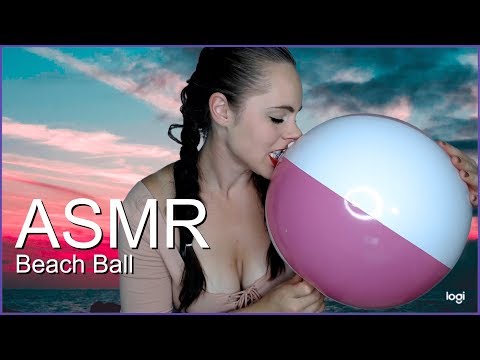 ASMR Beach ball blowing