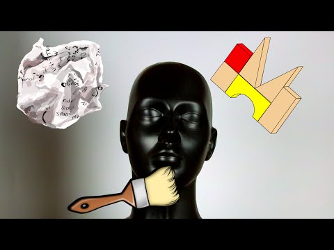 Asmr binaural dummy head [4] wooden blocks, brushing, crinkle sounds