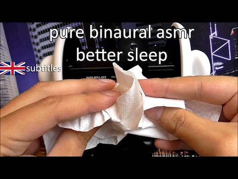 Pure Binaural ASMR for Better Sleep. Ear to Ear Whispers, Tissue Crinkle 3Dio Free Space Pro Ears.