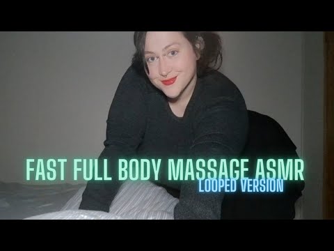 ASMR Fast and Aggressive Massage 🖤💤 Looped
