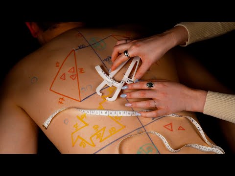 ASMR real person | Classic BACK MEASURING and INSPECTING for sleep [TINGLY FRIDAY]