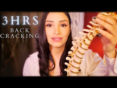 ASMR 3 HOURS BACK CRACKING ROLEPLAYS! | Satisfying Back Cracking and Massage