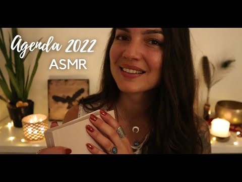 ASMR * Je découvre mon agenda 2022 😊 Womoon ! Page turning