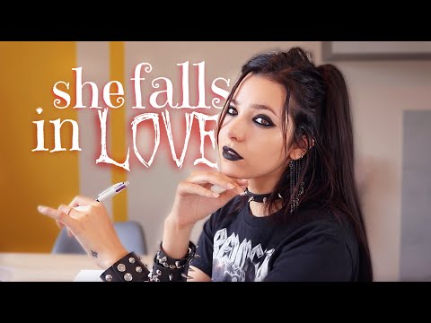 ASMR Goth Girl in the back of the class falls in LOVE with you